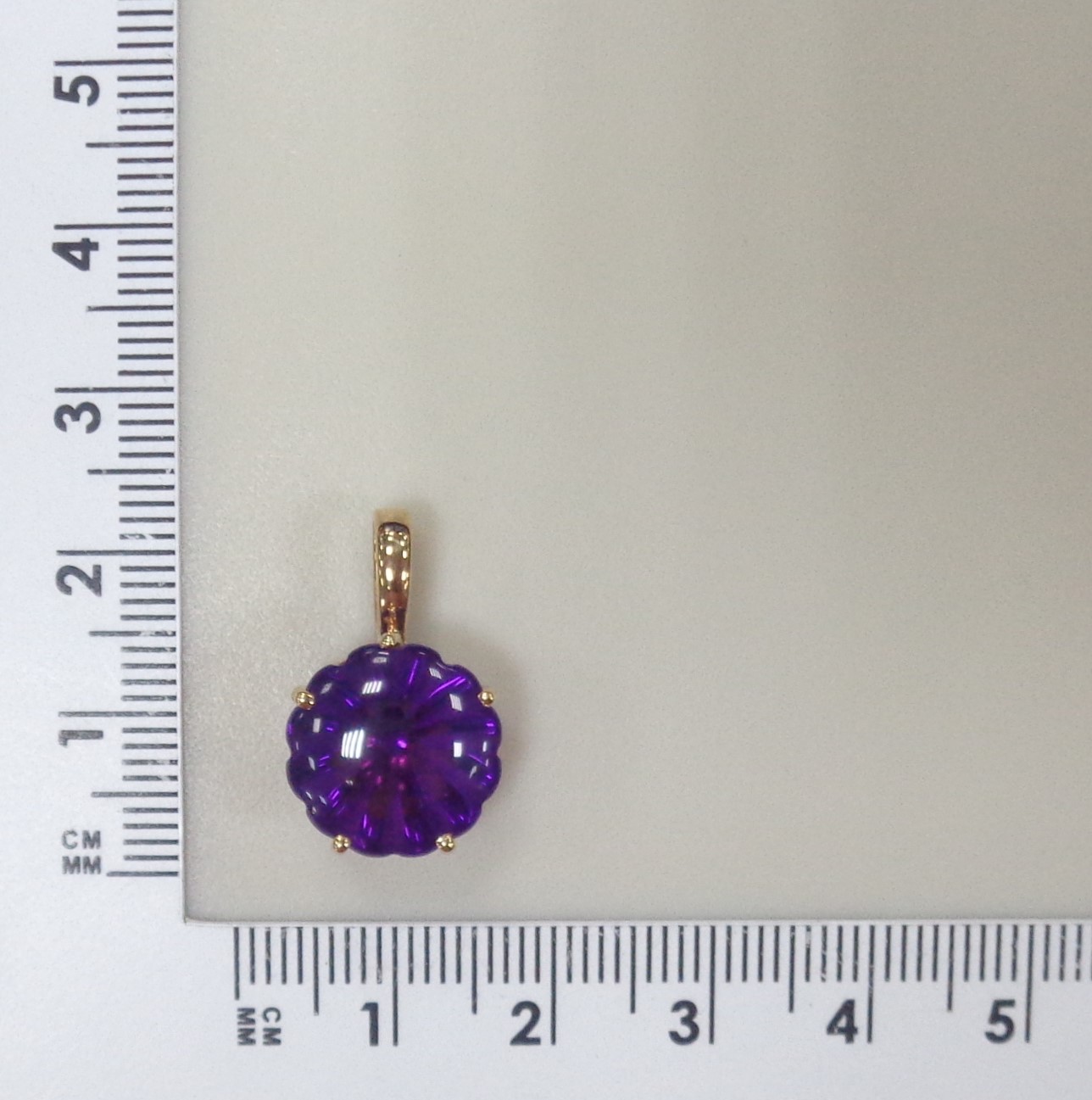 Серебряная подвеска с аметистом